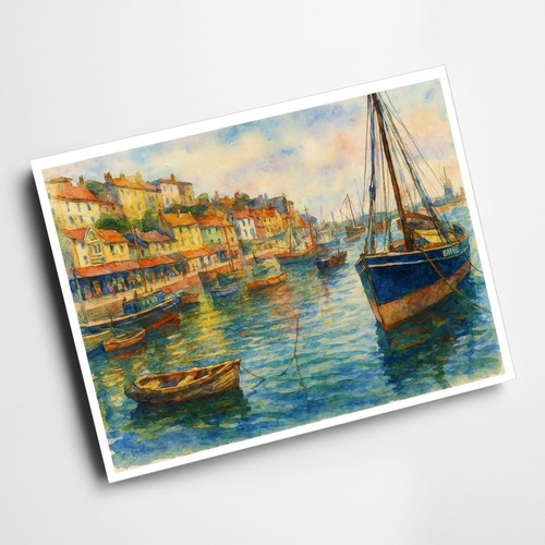 Print the quay harbour - the,
