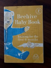 Vintage Beehive Baby Book sc39 Knitting For The First 6 Months Patons &Baldwins 