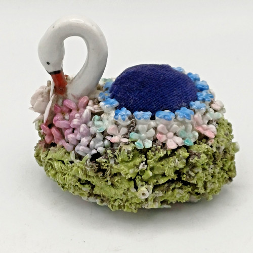 Antique elfinware swan - antique,