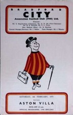 06/02/1971 Bradford City v Aston Villa  (water damaged at bottom)