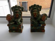 PAIR OF VINTAGE CHINESE DOGS