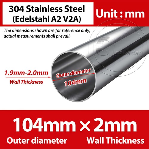 Stainless steel round tube - round, /