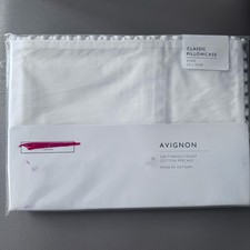 The White Company Avignon Classic Pillowcase King Size 50x91cm RRP £22