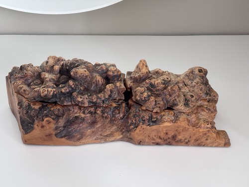 Rare burr elm jewellery box - burr,