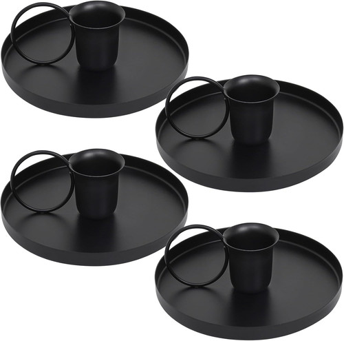 Pcs black iron candle - pcs,