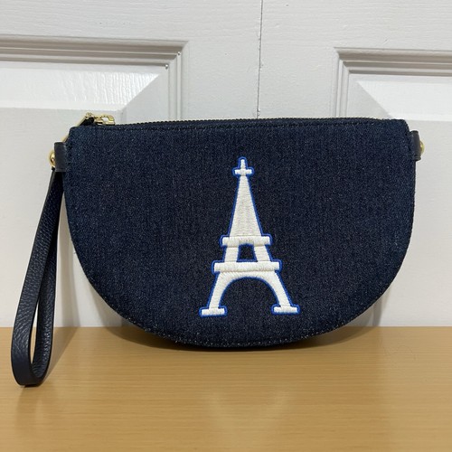 Talbots navy blue wristlet - talbots,