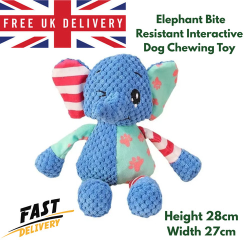 Elephant squeaky dog - dog, plush