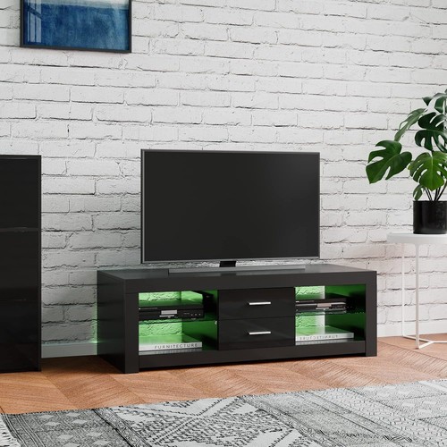 Modern 120cm black high - modern, gloss