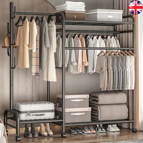 Heavy duty double clothes rail - duty,
