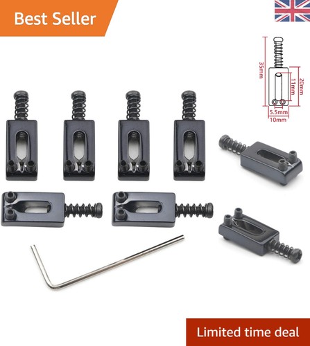 Pcs black guitar bridge - 6,