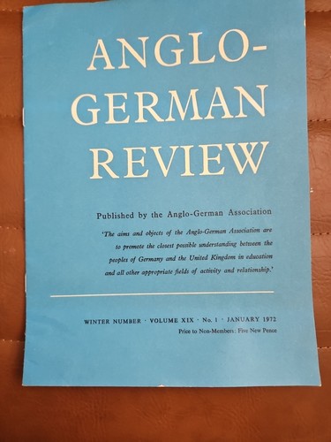 Anglo german review volune - volune, xix