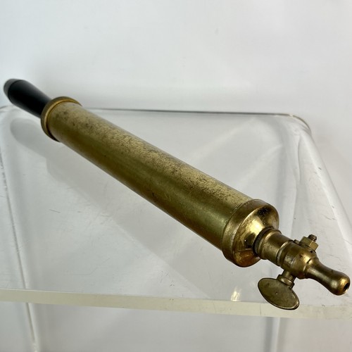 Antique dron wal brass syringe - dron-wal,