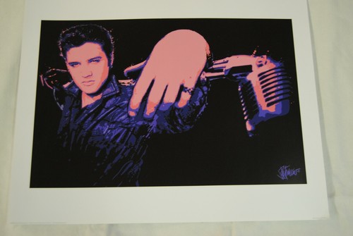Elvis presley microphone print - microphone,
