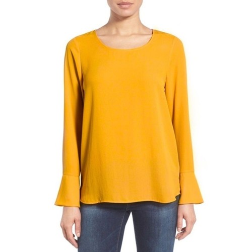 Pleione bell cuff blouse - bell, top