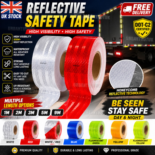 Reflective safety tape 50mm - safety,