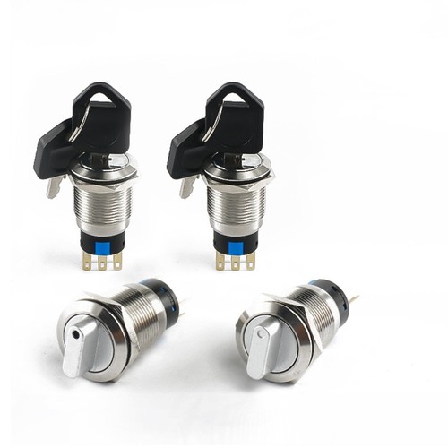 Metal rotary switch - rotary, 16/19/22mm