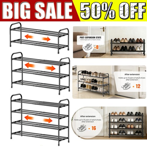 Tiers black shoe - black, rack