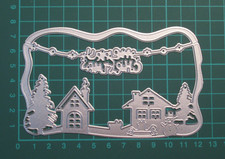 Merry Christmas Snow Scene