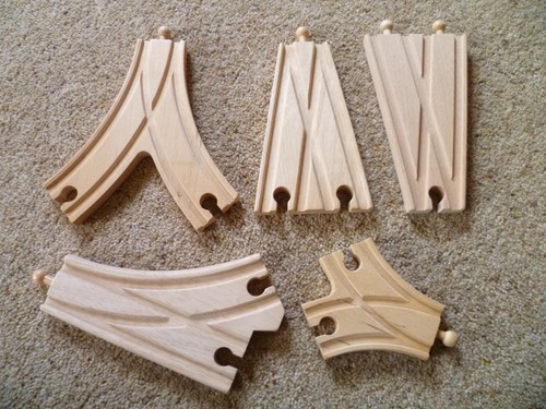 Wooden train track bundle - wooden,