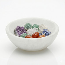 Selenite Crystal Round Bowl