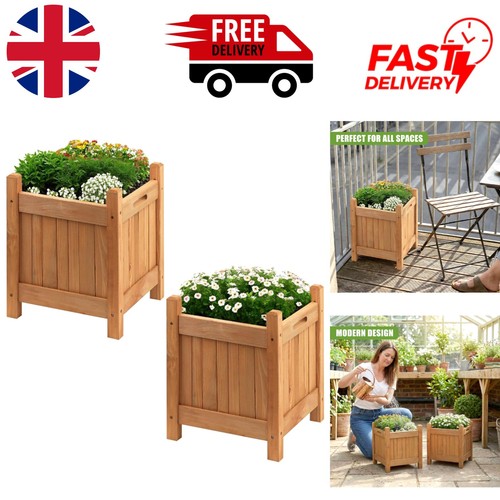 Elegant square wooden garden - wooden,