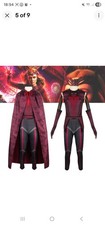 The Wanda Vision Scarlet Witch Cosplay Costume Set aged approx 13-15 years