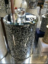 Large Silver Black Crushed