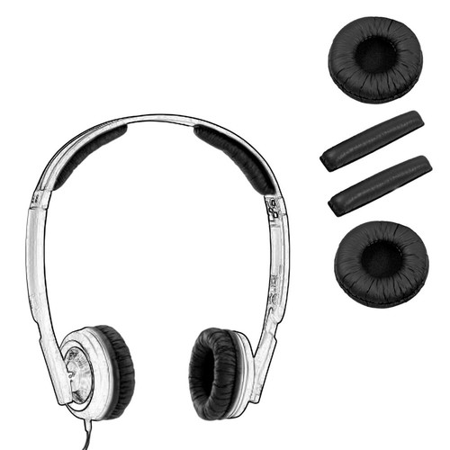 Black earpads headband for - black, &
