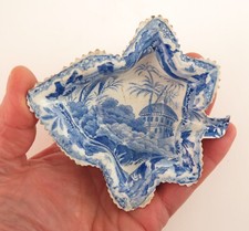 Spode cabbage leaf pickle dish
