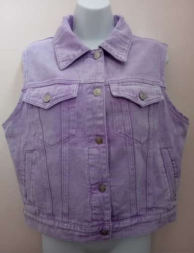 Ladies denim waistcoat - denim,