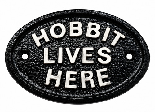 Silver hobbit lives here - silver,