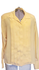 Chanel Silk Pleated Blouse CC
