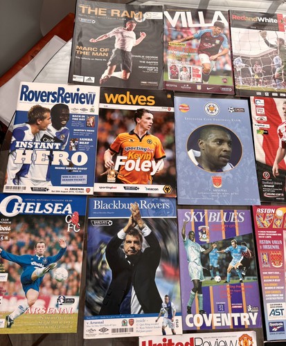 Arsenal away programmes x20 - fc,