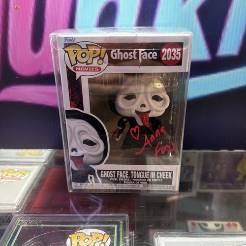 Ghost face tongue cheek - face, in