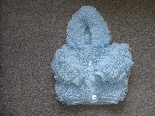 Baby loopy cardigan with hood - baby,