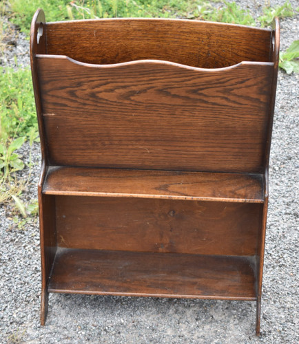 Antique oak magazine - oak,
