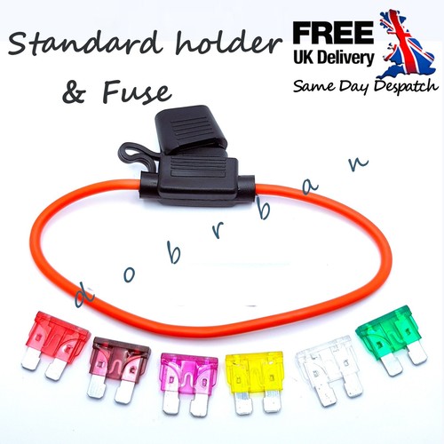 Standard spade fuse - holder, &