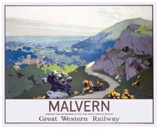 Vintage Malvern Art Print