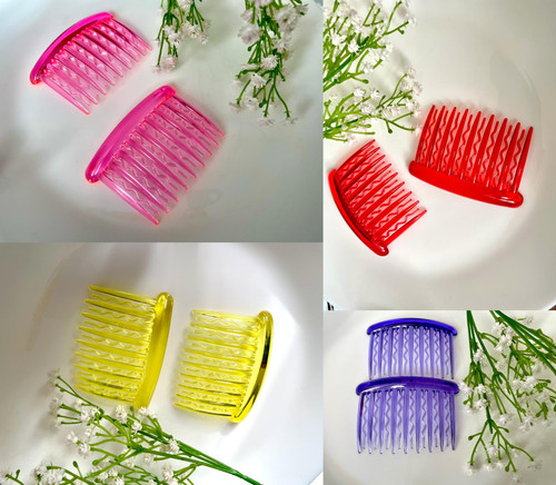 Pack clear plain side hair - plain,