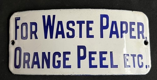 Waste paper orange peel etc - orange,
