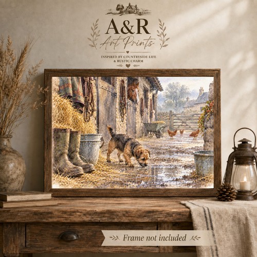 Terrier stable yard art - terrier,