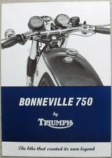 TRIUMPH BONNEVILLE 750 T140V MOTORCYCLE Sales Brochure 1973