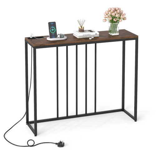 Console table with charging - console,