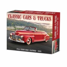 Classic Cars & Trucks Desk Calendar 2026 - Transport - Day To View