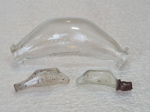 Antique glass baby milk - antique,