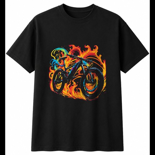 Colourful mountain bike mens - bike,