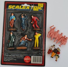 SCALEXTRIC C709 SET OF SIX RACING FIGURES PLUS EXTRAS