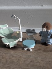 Sylvanian families dentist Mole figurine Vintage 