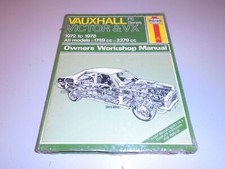 VAUXHALL VICTOR & VX FE SERIES HAYNES MANUAL 1972-1978 (STILL WRAPPED)
