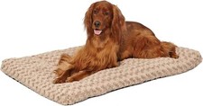 MidWest Pet Bed & Dog Crate Mat Mocha for dog weighing 32-41 kg (L)